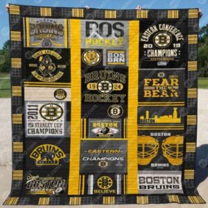 Bruins Believe Quilt Blanket Lk08  Quilt